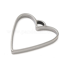 Heart 304 Stainless Steel Open Back Bezel Pendants&nbsp;STAS-K279-04A-P