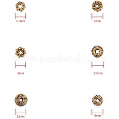 Zinc Alloy Spacer Beads&nbsp;PALLOY-PH0012-28