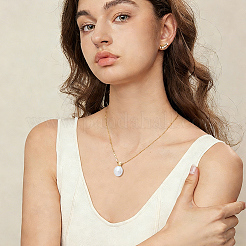 Natural Freshwater Pearl Pendants&nbsp;PEAR-WH0011-002A-G