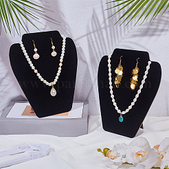 2Pcs Desktop Paper Necklace Display Stands&nbsp;NDIS-SC0001-03A