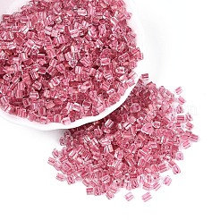 Transparent Inside Colours Glass Seed Beads&nbsp;SEED-T007-13F