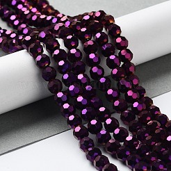 Electroplate Glass Bead Strands&nbsp;EGLA-R042-6mm-02