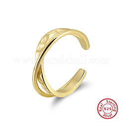 925 Sterling Silver Cuff Rings&nbsp;RJEW-H257-04G