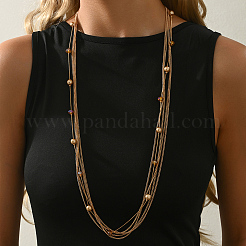 Iron Multi-strand Long Tassel Necklaces for Ramadan Wedding Bridal Decor Gift&nbsp;BV8880