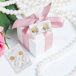 8Pcs 4 Styles Acrylic Earring Stud Display Cards&nbsp;CDIS-NB0001-40
