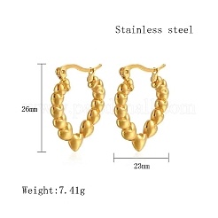 304 Stainless Steel Hoop Earrings&nbsp;PC3613-02