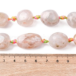 Natural Cherry Blossom Agate Beads Strands&nbsp;G-P605-B01-01