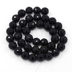 Synthetic Black Stone Beads Strands&nbsp;G-GSFR8mm-C044