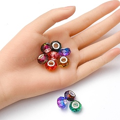 10Pcs Transparent Resin European Beads&nbsp;RPDL-YW0001-06