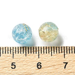 Transparent Crackle Acrylic Beads&nbsp;DACR-D300-01A-8mm