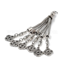 Tibetan Style Alloy Curb Chain Tassel Big Pendants&nbsp;FIND-K013-01AS-07