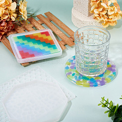 4Pcs 4 Styles DIY Cup Mat Silicone Molds Sets&nbsp;DIY-TA0013-69