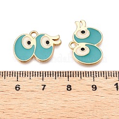 Rack Plating Alloy Enamel Pendants&nbsp;ENAM-T020-16-RS