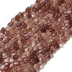 Natural Strawberry Quartz Beads Strands&nbsp;G-P575-C05-6mm