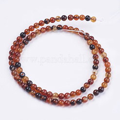 Natural Agate Bead Strands&nbsp;X-G-R173-4mm-05