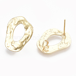 Brass Stud Earring Findings&nbsp;KK-S348-106