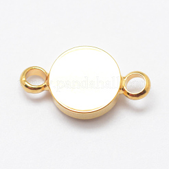 Electroplated Natural Druzy Agate Links connectors&nbsp;G-P321-03G