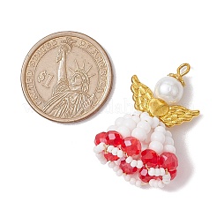 Handmade Seed Beads Pendants&nbsp;PALLOY-MZ00402-04