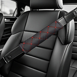 4Pcs PU Imitation Leather Universal Car Seat Belt Pads&nbsp;AJEW-CL0001-96B
