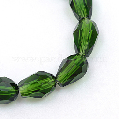 Transparent Glass Bead Strands&nbsp;X-GLAA-R168-8x11-01E