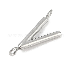 304 Stainless Steel Letter Connector Charms&nbsp;LS-STAS-M108-01P-22