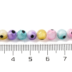 Handmade Evil Eye Lampwork Beads Strands&nbsp;LAMP-G164-09A