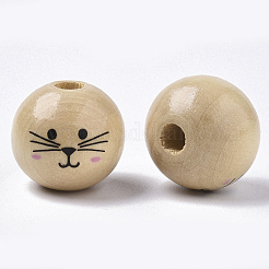 Natural Wood European Beads&nbsp;X1-WOOD-S055-16A