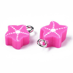 Handmade Polymer Clay Charms&nbsp;CLAY-S096-021