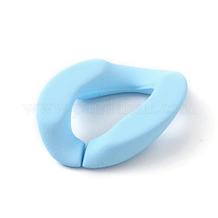 Spray Painted Acrylic Linking Ring&nbsp;OACR-WH0006-16L
