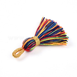 Polycotton(Polyester Cotton) Tassel Pendant Decorations&nbsp;FIND-N006-01A