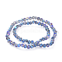 Electroplate Transparent Glass Beads Strands&nbsp;EGLA-L016-FR-A03