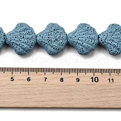 Dyed Natural Lava Rock Beads Strands&nbsp;G-A264-A04-01B