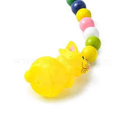 Easter Theme Plastic Rabbit Pendant Decorations&nbsp;HJEW-TAC0013-11C