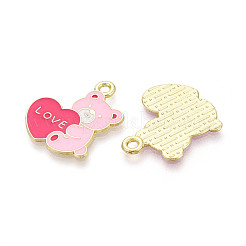 Valentine's Day Alloy Enamel Pendants&nbsp;ENAM-T023-16B