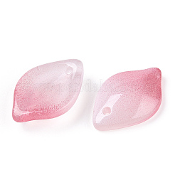 Baking Paint Transparent Glass Petal Beads&nbsp;DGLA-N004-19