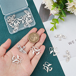 16Pcs 2 Styles 304 Stainless Steel Pendants&nbsp;STAS-UN0050-33