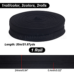 2Roll 40M Fold Over Polyester Ribbons&nbsp;OCOR-NB0001-86