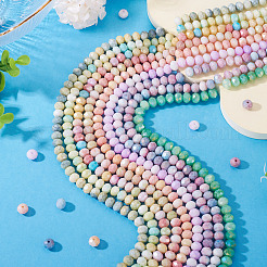 9 Strands 9 Colors Faceted Electroplated Glass Beads Strands&nbsp;GLAA-TA0003-35