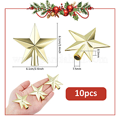 10Pcs Plastic Christmas Treetop Star Ornament&nbsp;DIY-DC0003-98