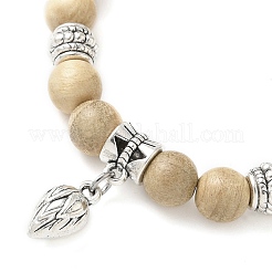Flower Alloy Charm Bracelets&nbsp;BJEW-JB12354-03