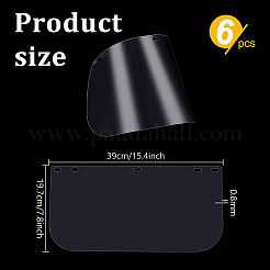 6Pcs PET Helmet Safety Face Guard with Aluminum Edging&nbsp;AJEW-PH0008-09