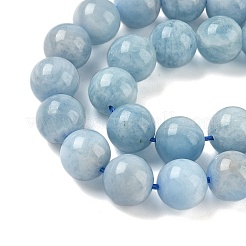Natural Aquamarine Beads Strands&nbsp;G-D327-C03-8mm-01