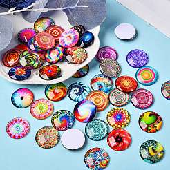 70Pcs Flatback Glass Cabochons for DIY Projects&nbsp;GGLA-SZ0001-33B
