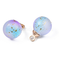Two Tone Transparent Spray Painted Glass Pendants&nbsp;GLAA-N035-020A-C01