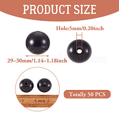 Natural Wood Beads&nbsp;WOOD-TA0001-38-LF