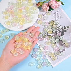 200Pcs 4 Colors Transparent Spray Painted Imitation Jade Glass Beads&nbsp;GLAA-SZ0001-77