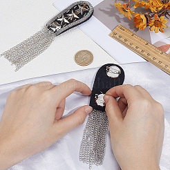 2Pcs Vintage Iron Tassel Epaulette&nbsp;AJEW-CY0002-72P