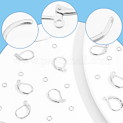 100Pcs Brass Leverback Earring Findings&nbsp;KK-BBC0024-38S