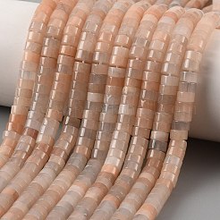 Natural Peach Moonstone Beads Strands&nbsp;G-M420-A07-01