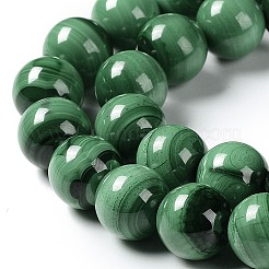 Natural Malachite Beads Strands&nbsp;G-F571-27AB1-12mm